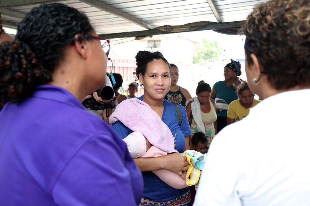 Digna Cendeno at a recent TTAM’S Cedros/Icacos Outreach