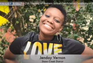Image of a graduate of the Comprehensive Sexual Education Training of Trainers Virtual Certification Ceremony in Belize