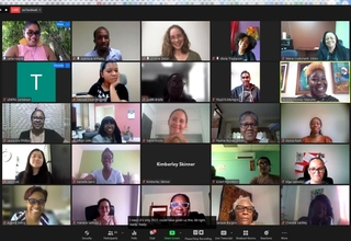 Image showing meeting participants during the UNFPA Webinar - My Body is My Own: Caribbean Youth engages on bodily autonomy