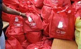 Image showing care packages for distribution by Women Inc. under the Spotlight Initiative in Jamaica