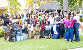 Group photo of UNFPA Caribbean staff members