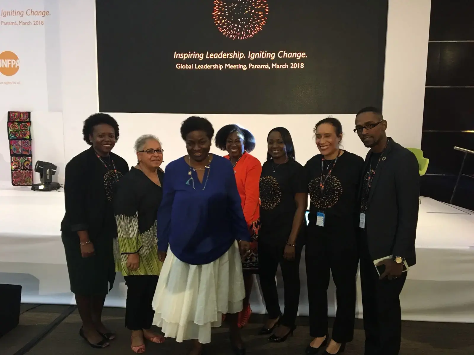 PANAMA: UNFPA Executive Director Natalia Kanem meets Caribbean leadership team at Global Leadership Meeting.