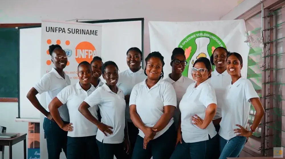 UNFPA Supports Midwifery Training in Suriname with donation of ICT Equipment